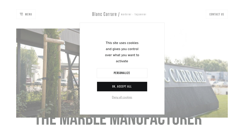 Blanc Carrare, the marble manufacturer