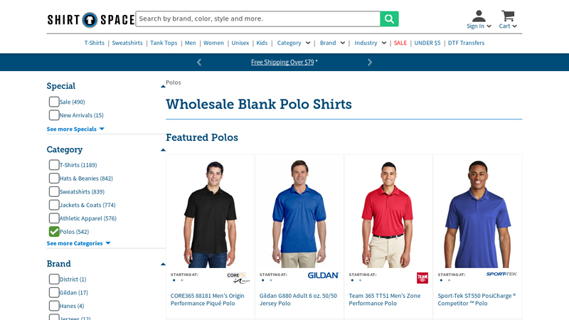 Blank Polo Shirts Wholesale