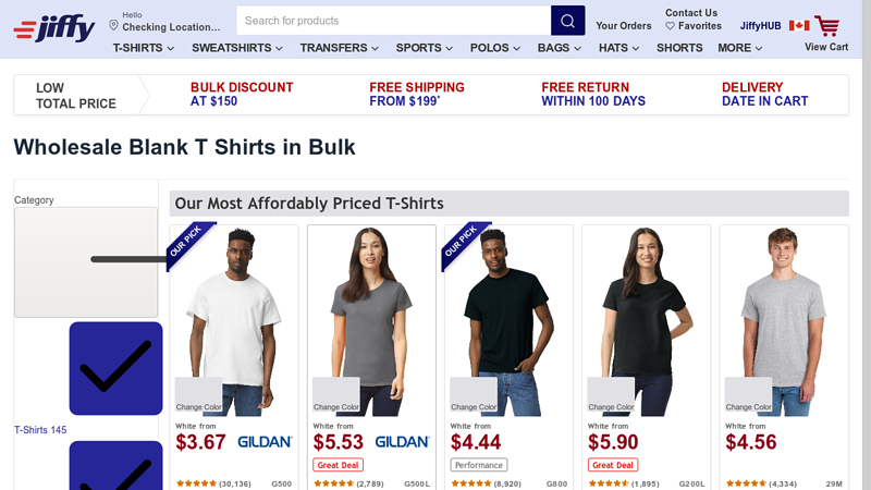 Blank T‑Shirts Wholesale – Bulk Tees for Printing