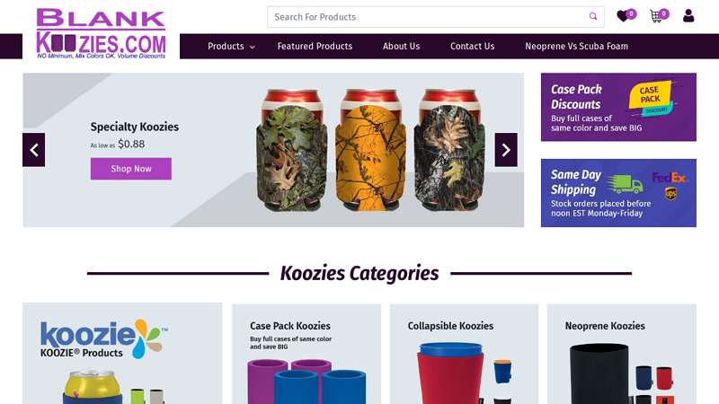 BlankKoozies.com, Your best Source For Wholesale Blank Can ...