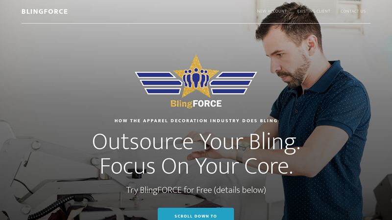 BlingForce custom t-shirts