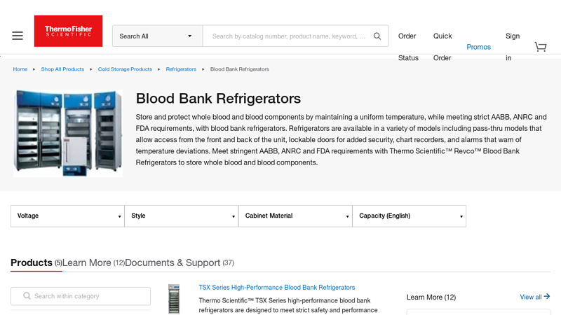 Blood Bank Refrigerators