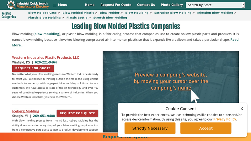 Blow Molding Manufacturers