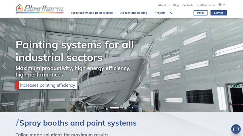 Blowtherm: Spray booths, Thermo