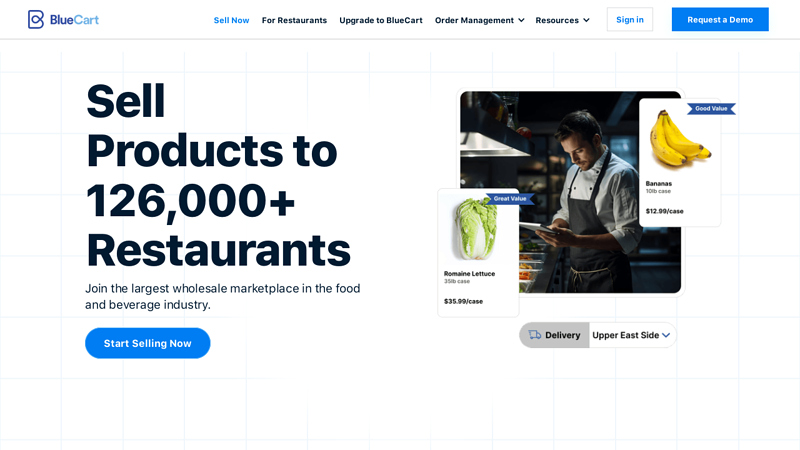 BlueCart for Vendors