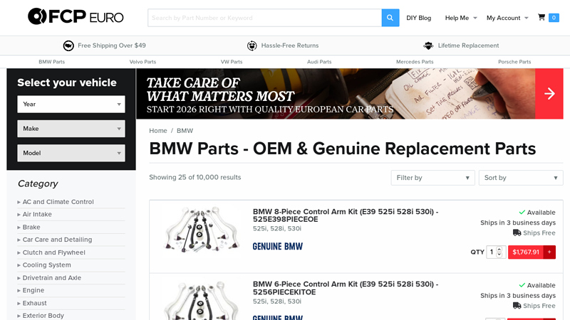 BMW Parts Online - OEM, Genuine, & Performance Parts