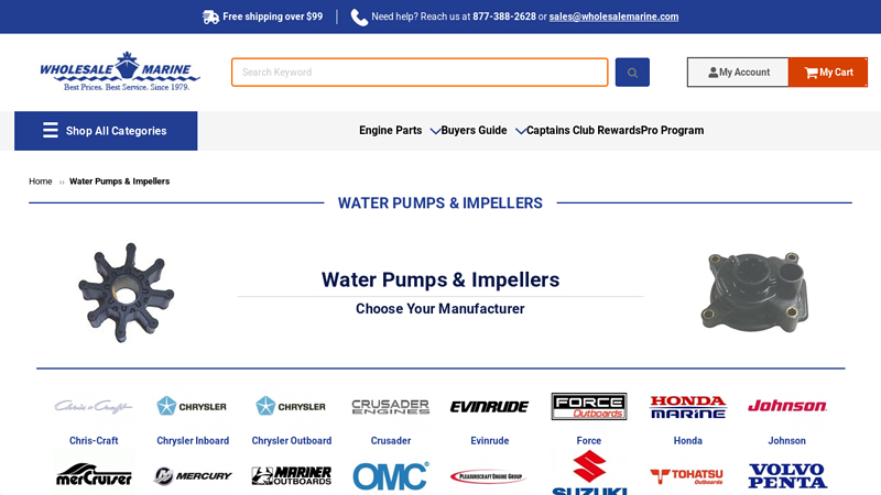 Boat Impellers and Water Pumps