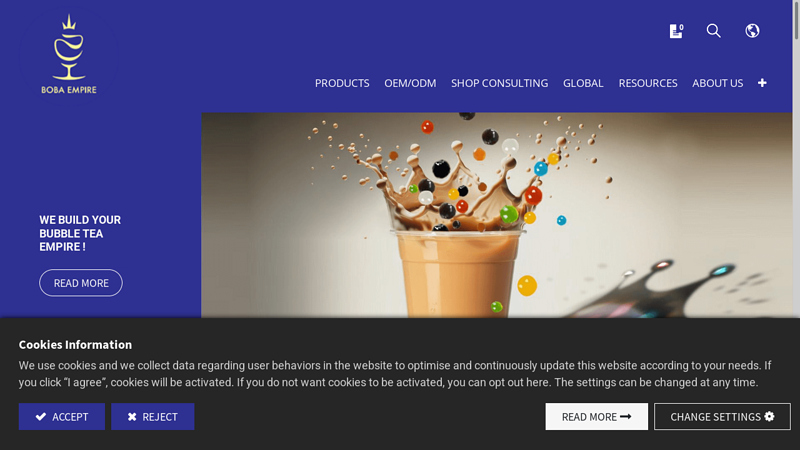 BOBA EMPIRE: Bubble Tea Supplier Taiwan