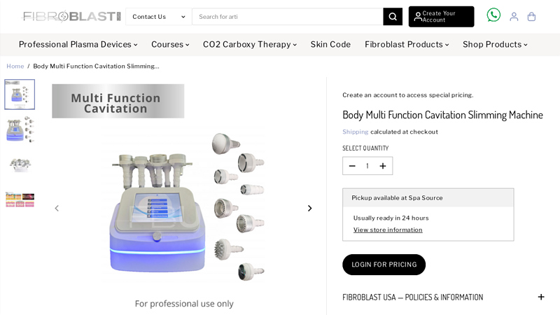 Body Multi Function Cavitation Slimming Machine