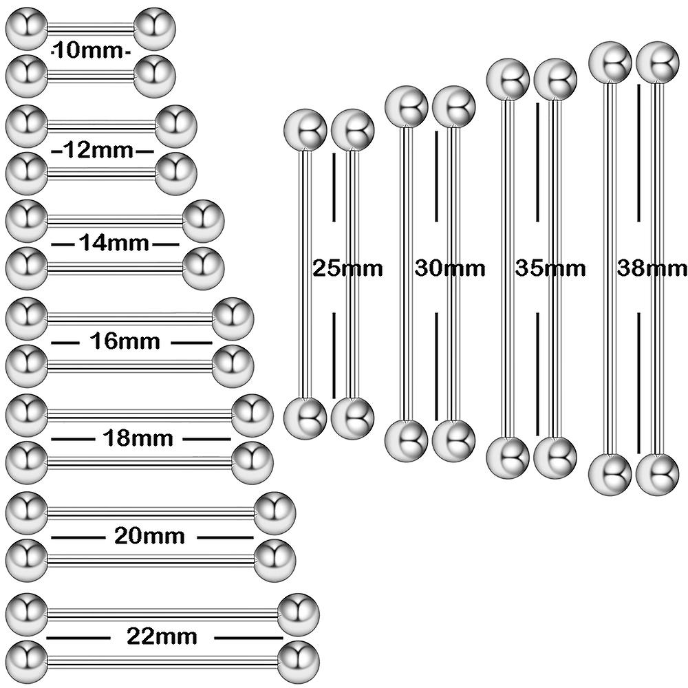body piercing jewelry Size Charts