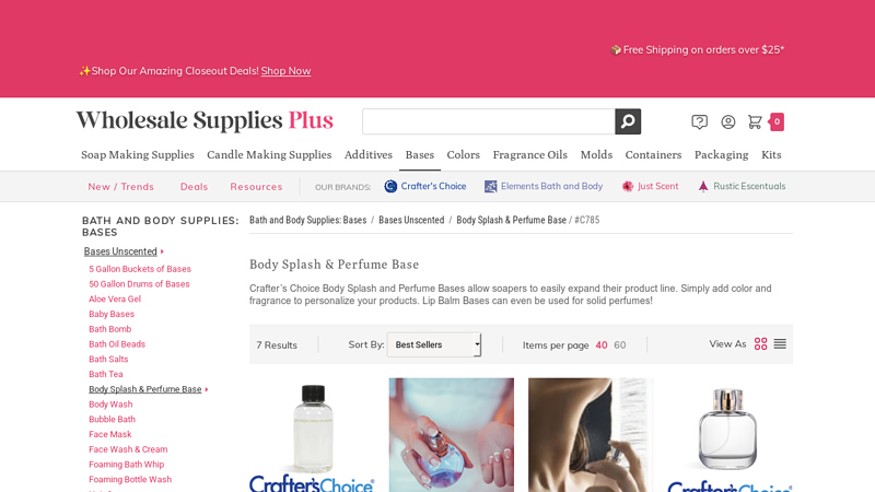 Body Splash & Perfume Base