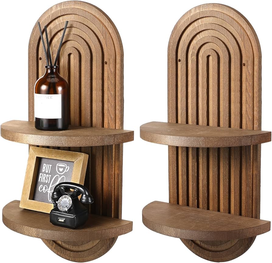 Bohemian Curved Wall Shelf