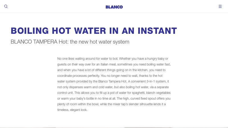 Boiling hot water in an instant
