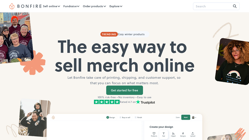 Bonfire custom t-shirts