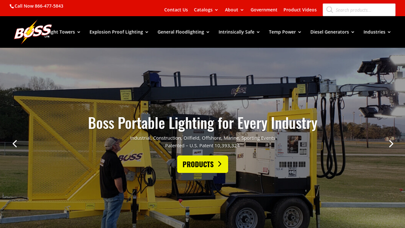 Boss LTR Stadium Light Towers Rentals