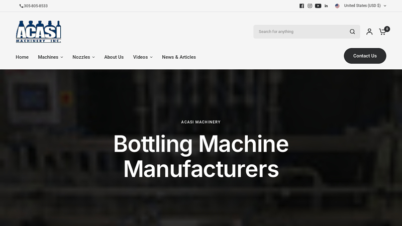 Bottling & Filling Equipment Manufacturer