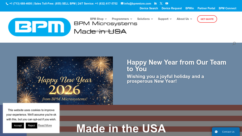 BPM Microsystems to program Devices Programming Systems