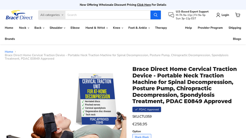 Brace Direct  Cervical Traction Device