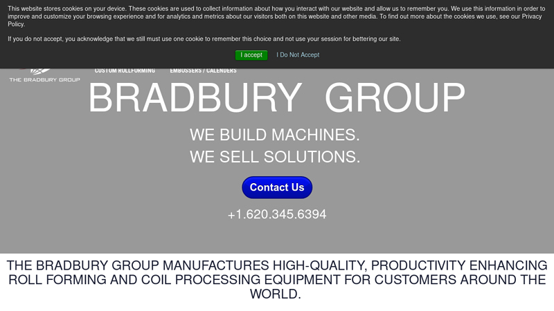 Bradbury Group Roll Forming and Coil Processing Equipment
