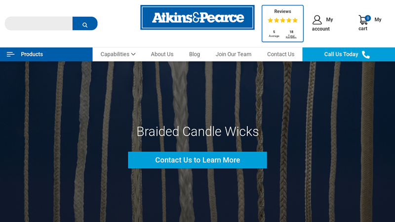 Braided Candle Wick Products in Bulk