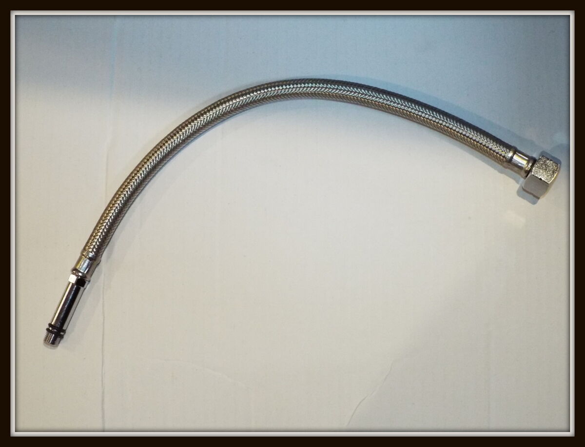 Braided stainless steel water flex lines