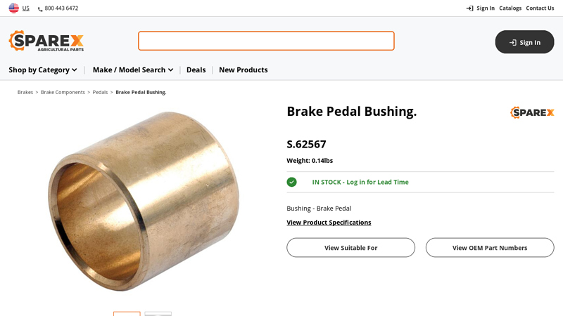 Brake Pedal Bushing.