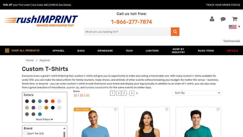 Branded : Promotional Shirts & Tanks custom t-shirts