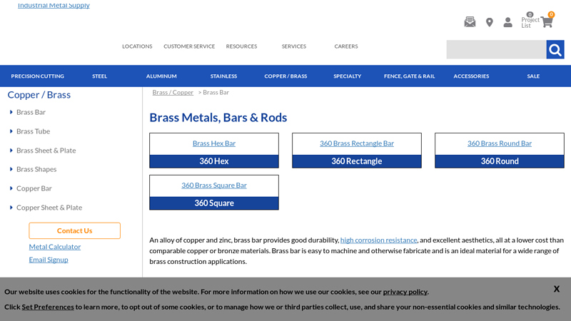 Brass Bars Supplier and Distributor