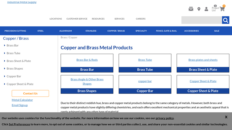 Brass & Copper Metal Products