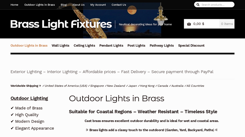 Brass Light Fixtures