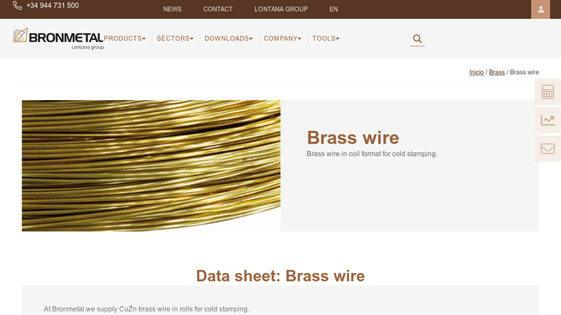 Brass wire