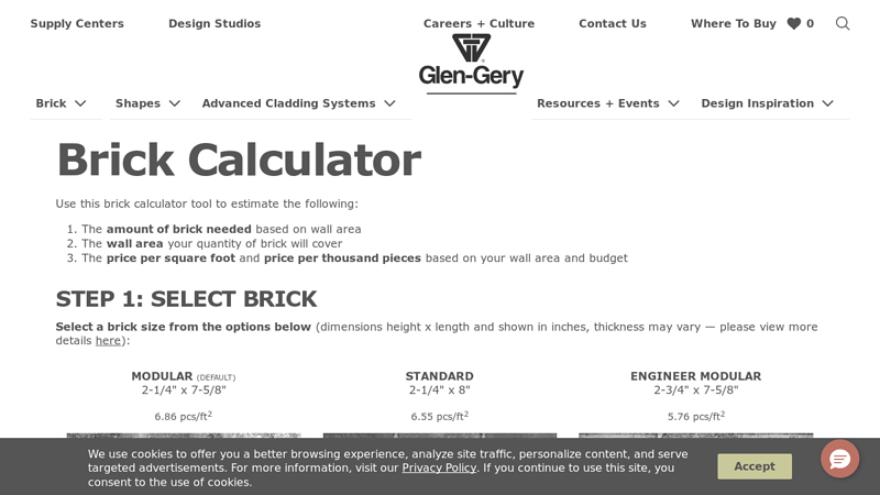 Brick Calculator: Bricks Needed & Cost Per Sq Ft