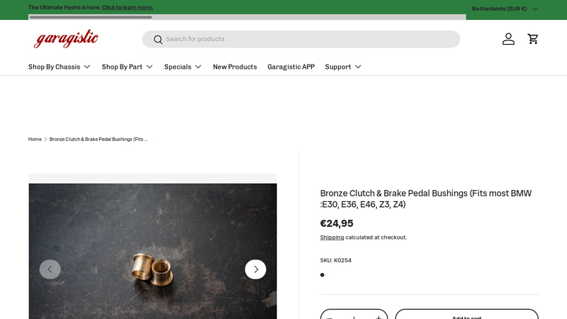 Bronze Clutch & Brake Pedal Bushings (Fits most BMW