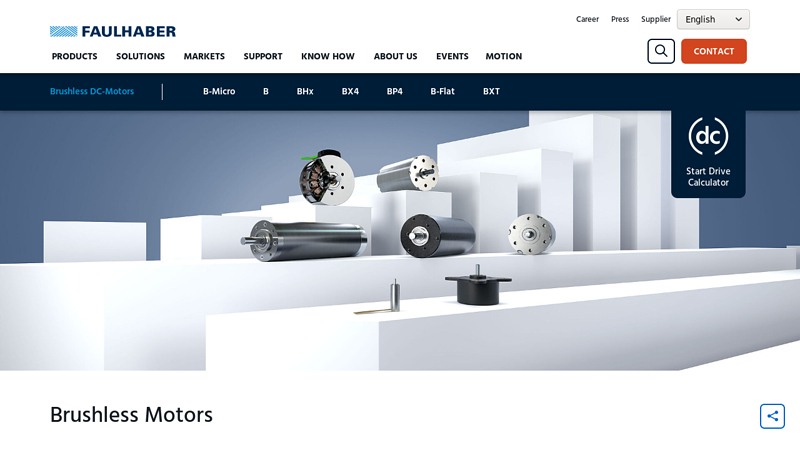 Brushless DC-Motors for Highest Precision