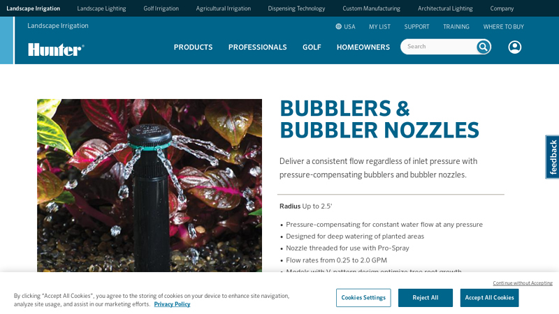 Bubblers & Bubbler Nozzles