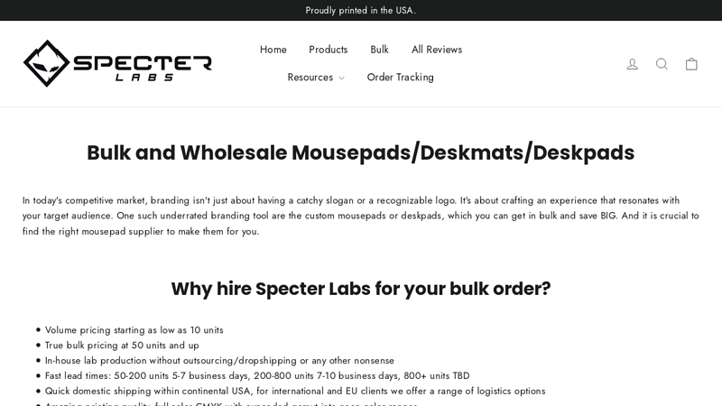 Bulk and Wholesale Mousepads/Deskmats/Deskpads