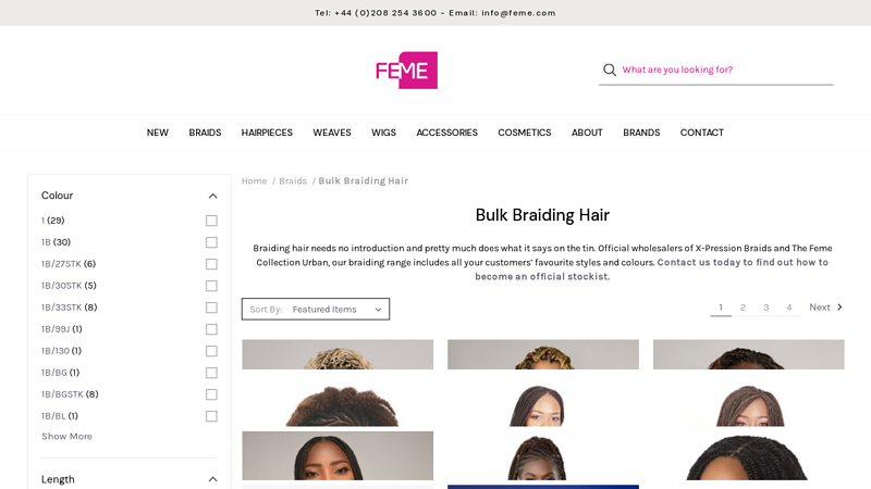 Bulk Braiding Hair Wholesale