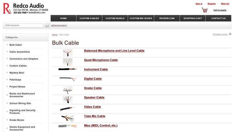 Bulk Cable