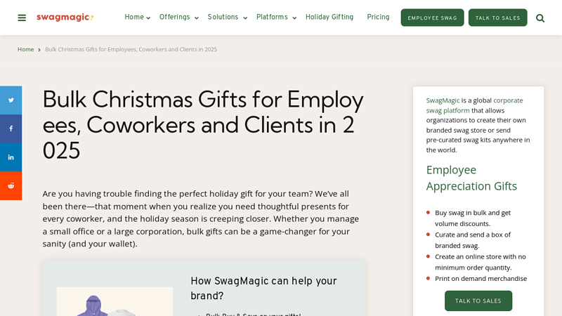 Bulk Christmas Gifts for Employees, Coworkers and Clients in 2025