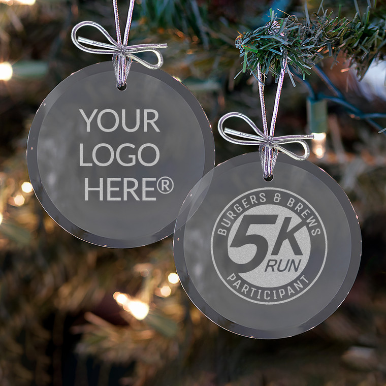 Bulk Christmas Ornaments with Custom Logo