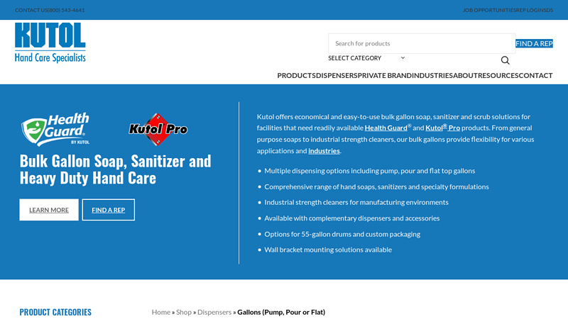 Bulk Commercial Hand Soap From Kutol