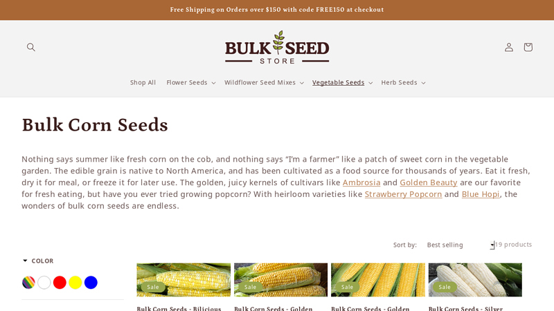 Bulk Corn Seeds