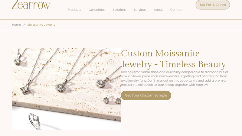 Bulk Custom Moissanite Jewelry Manufacturer