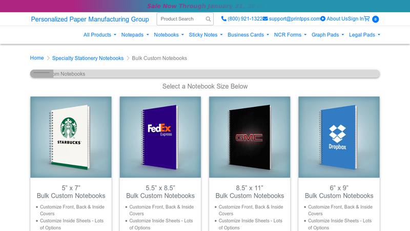 Bulk Custom Notebooks