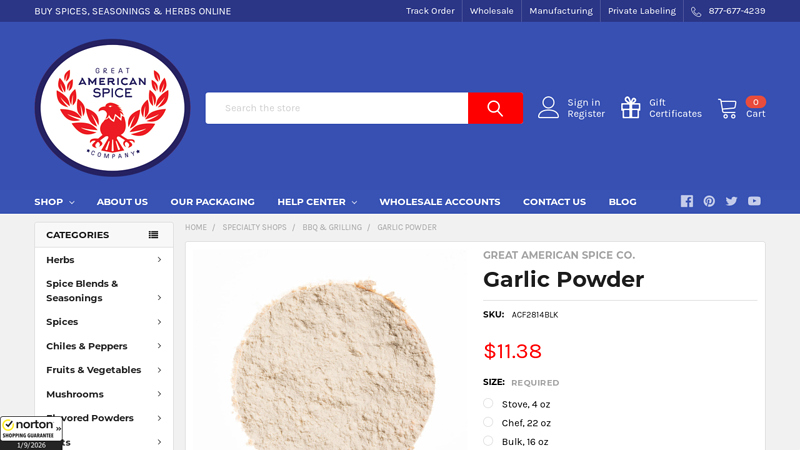 Bulk Garlic Powder