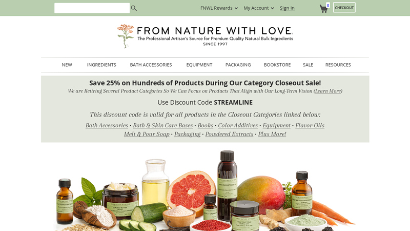 Bulk Organic & Natural Personal Care Ingredient Supplier