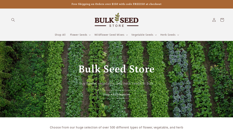Bulk Seed Store: Bulk Seeds