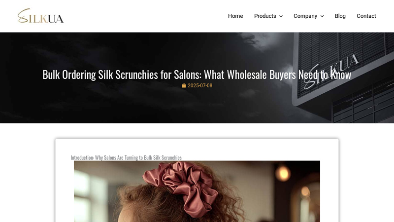 Bulk Silk Scrunchies for Salons