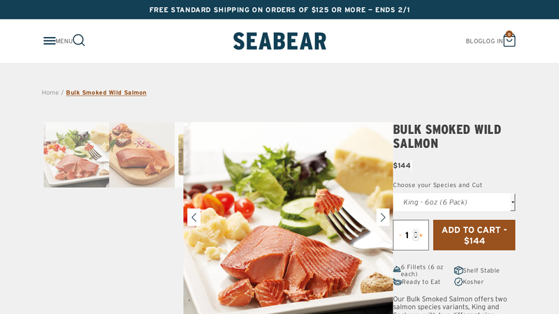 Bulk Smoked Wild Salmon