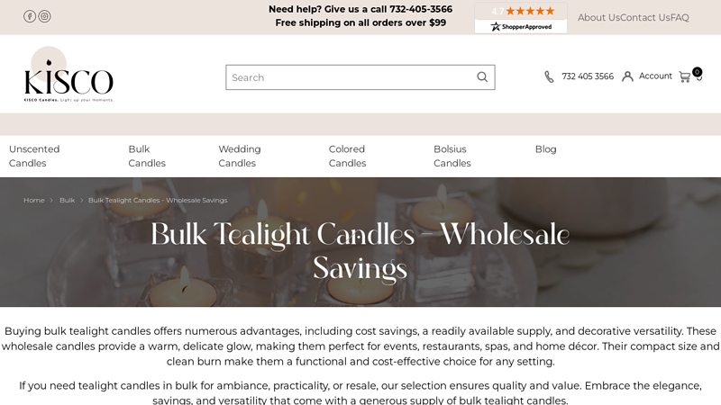 Bulk Tealight Candles